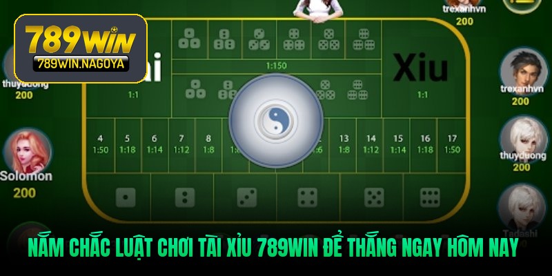 Nắm chắc luật chơi tài xỉu 789WIN để thắng ngay hôm nay