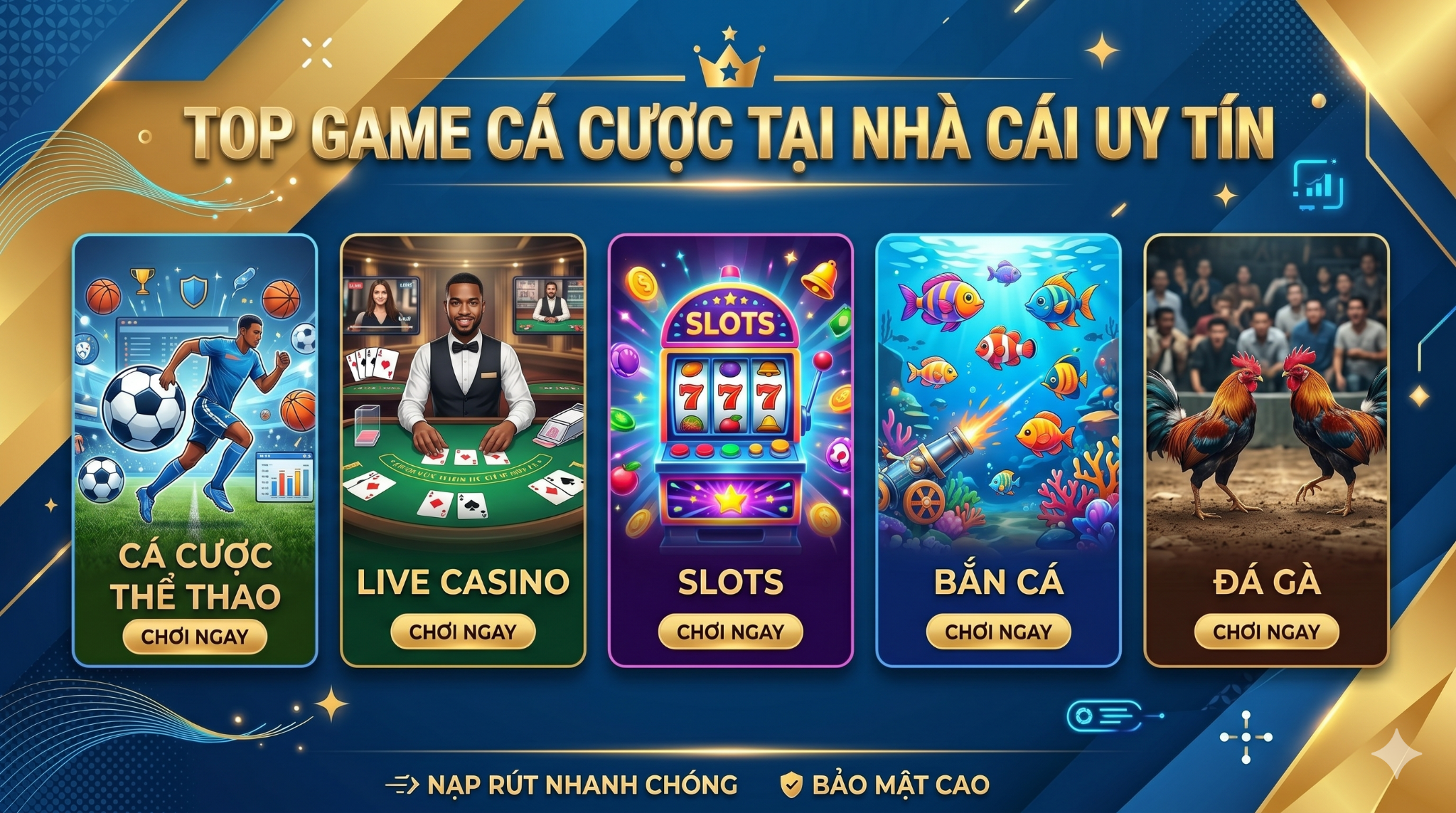 Danh sách game cá cược tại nhà cái uy tín mà bet thủ Việt không thể bỏ qua 2026 